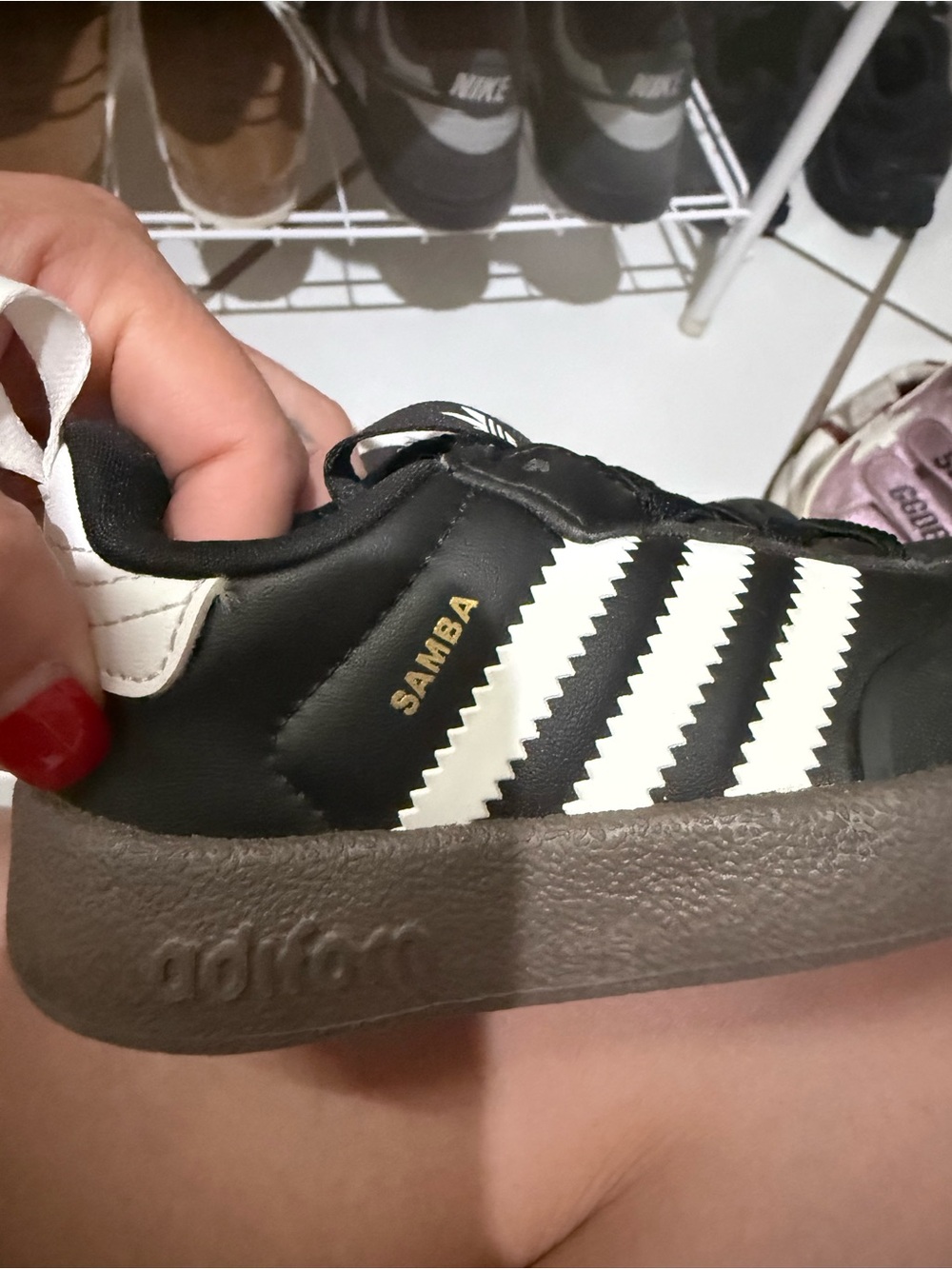 adidas Kids Samba Black and White Low-Top Sneaker